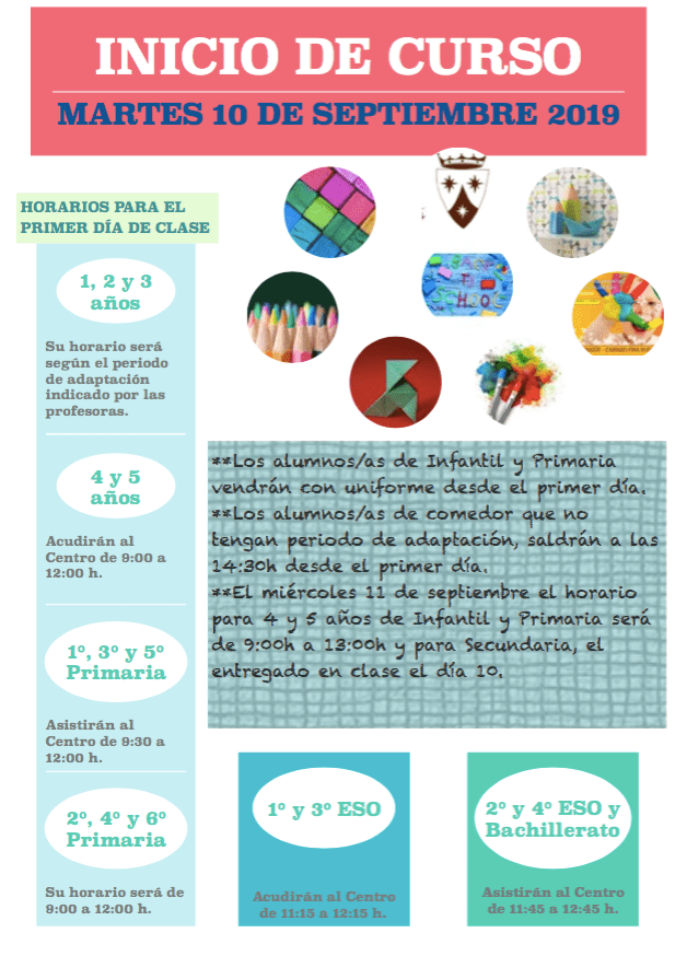 Inicio de Curso 2019-2020