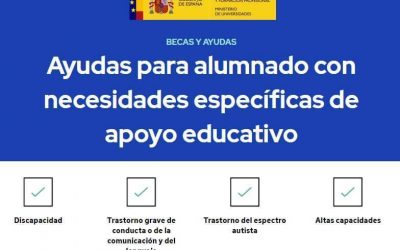 Ayudas para el alumnado con necesidades específicas de apoyo educativo (NEAE)
